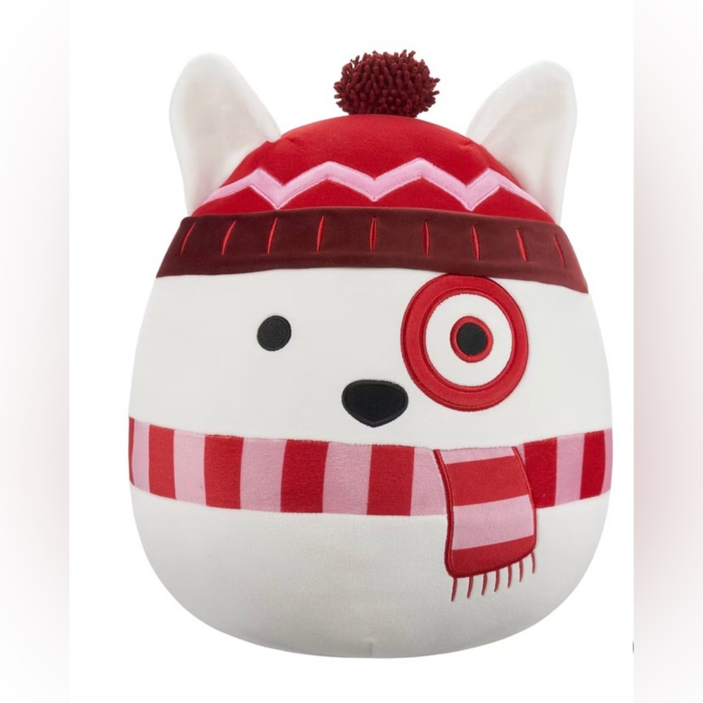 Squishmallows Bullseye with Red Accessories